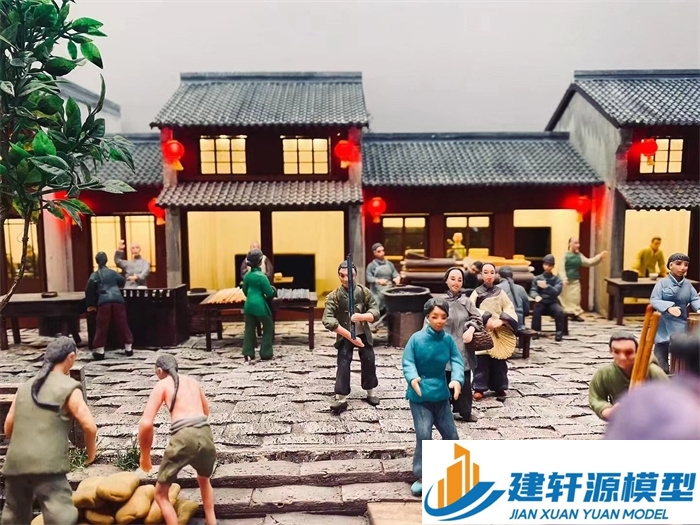 大洼香市微缩模型